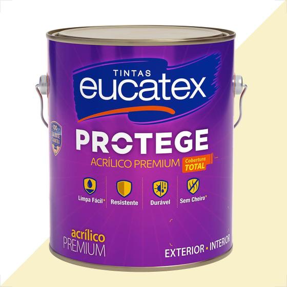 Imagem de Tinta latex eucatex protege acrilico premium fosco palha 3600ml