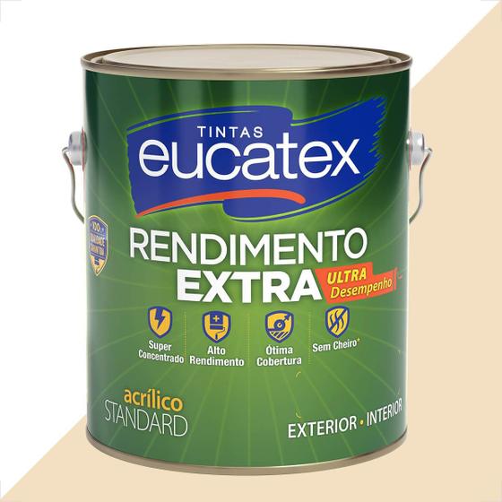 Imagem de Tinta latex eucatex rendimento extra areia 3600ml