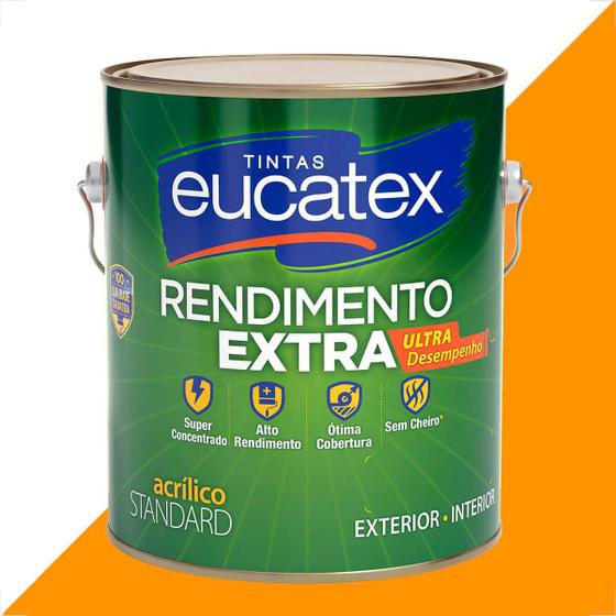 Imagem de Tinta latex eucatex rendimento extra cenoura 3600ml