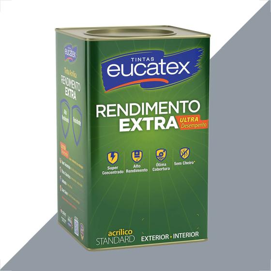Imagem de Tinta latex eucatex rendimento extra cinza granizo 18l