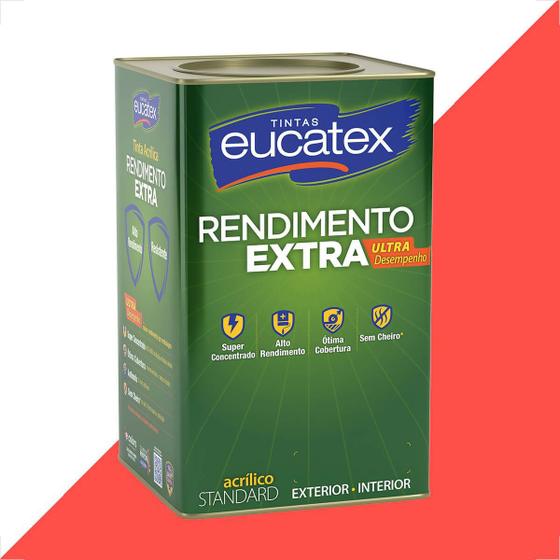 Imagem de Tinta latex eucatex rendimento extra vermelho cardinal 18l