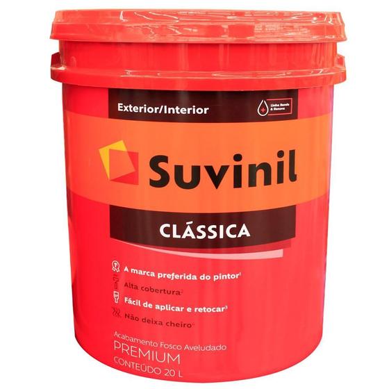 Menor preço em Tinta Látex Fosco Acrílica Clássica Maxx Branco Neve 20 Litros