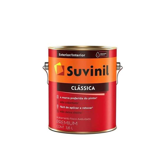 Imagem de Tinta Látex Fosco Clássica Maxx Premium Branco Neve 3.6L Suvinil