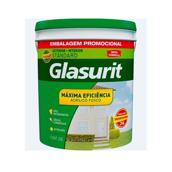 Tinta Látex Glasurit acrílico Máxima Eficiência 20 litros branco neve fosco Suvinil Menor preço em Tinta Látex Glasurit acrílico Máxima Eficiência 20 litros branco neve fosco Suvinil