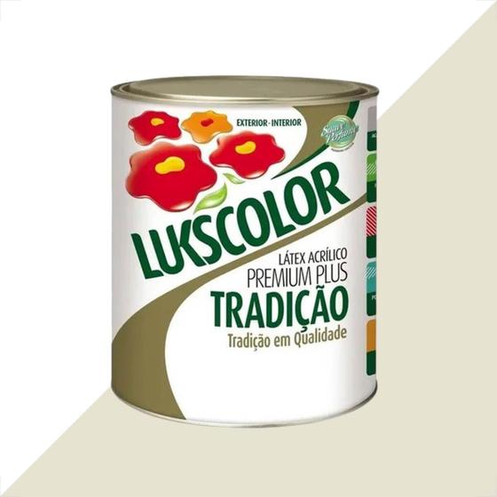 Imagem de Tinta latex lukscolor tradicao acrilico fosco 900ml algodao egipcio