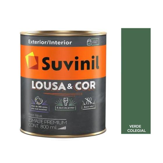 Tinta Lousa & Cor Verde Colegial R058 800ml Suvinil Imagem de Tinta Lousa & Cor Verde Colegial R058 800ml Suvinil