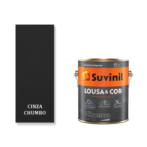 Tinta Lousa E Cor Suvinil Cinza Chumbo 3,6lt Premium - Tinta para ...