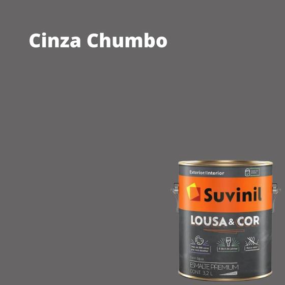 Tinta lousa SUVINIL - Cinza Chumbo 3,2L Lousa&Cor Menor preço em Tinta lousa SUVINIL - Cinza Chumbo 3,2L Lousa&Cor