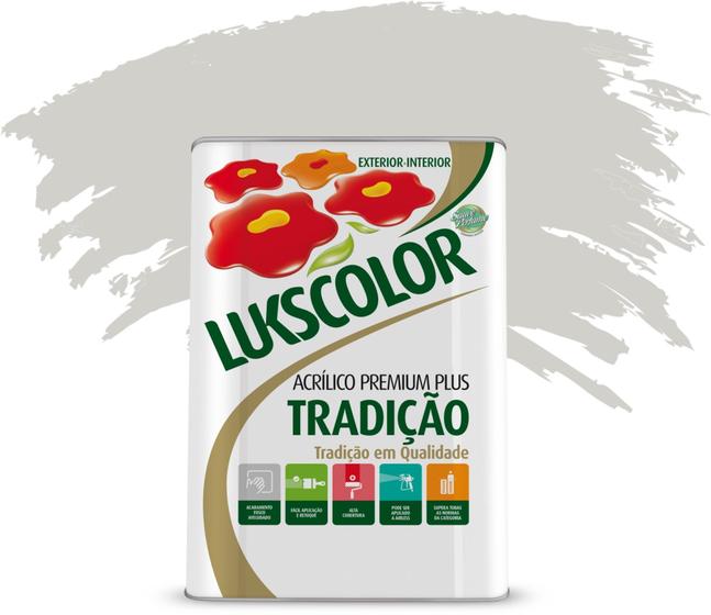 Imagem de Tinta lukscolor lavavel cinza cromio 18l