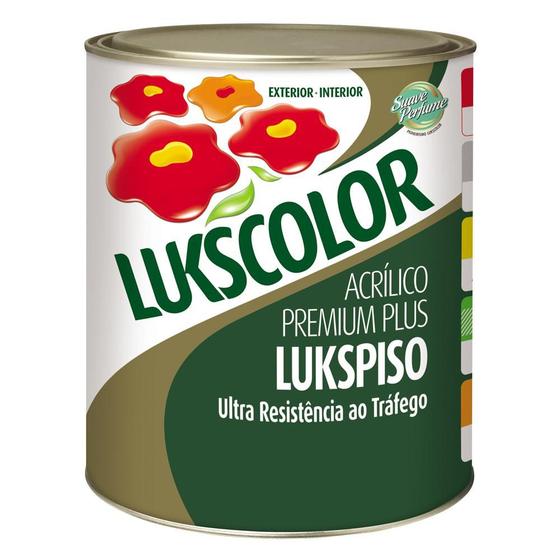 Imagem de Tinta Lukscolor Lukspiso Prem Plus Marrom 900ml