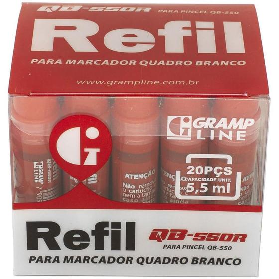 Imagem de Tinta Marcador Q Branco Reabastecedor QB550R 5,5ML VM DP 20