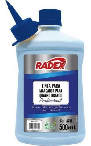 Imagem de Tinta Marcador Quadro Branco Reabastecedor 500ml Azul Radex