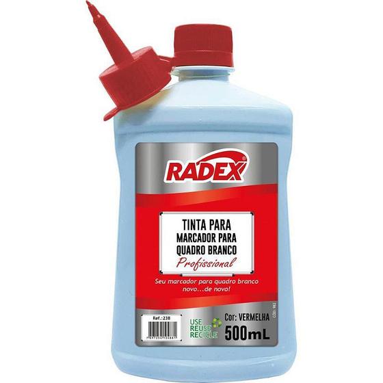 Imagem de Tinta Marcador Quadro Branco Reabastecedor 500ML Vermelho