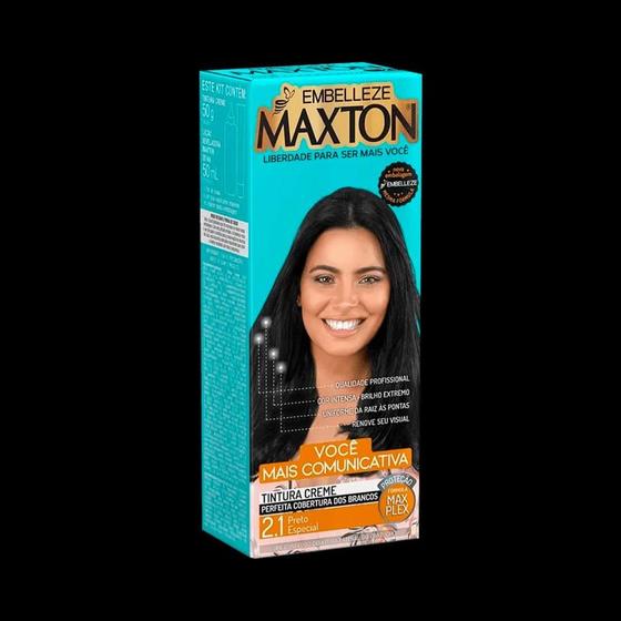 Imagem de Tinta maxton kit 2.1 preto especial