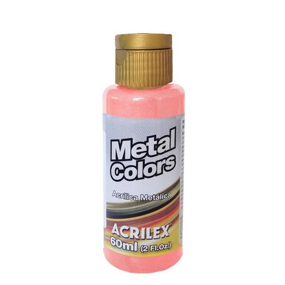 Imagem de Tinta Metal Colors Acrílica 60ML Rosa 537 Acrilex