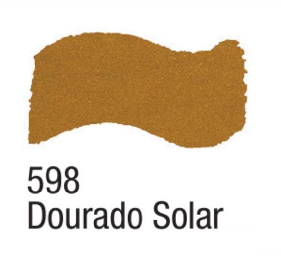 Imagem de Tinta Metal Colors Acrílica Metálica 37ml - Acrilex 598 - Dourado Solar