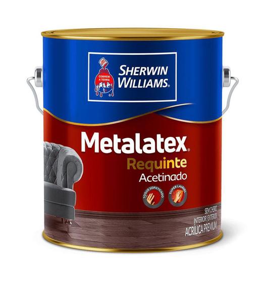 Tinta Metalatex Acrílica Requinte Branco Semi Acetinada 3,6L - Sherwin Williams Menor preço em Tinta Metalatex Acrílica Requinte Branco Semi Acetinada 3,6L - Sherwin Williams