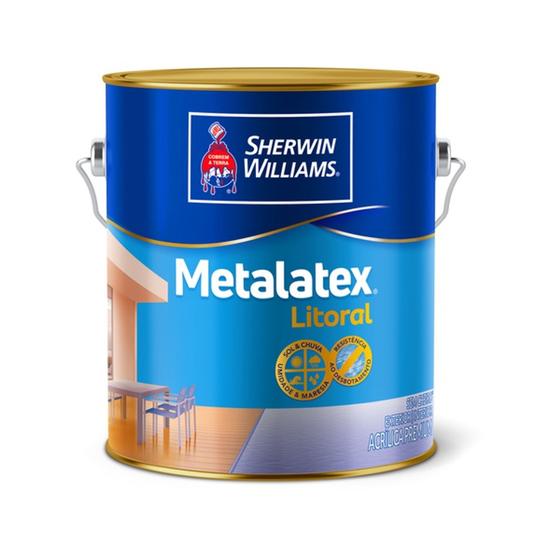 Tinta Metalatex Litoral Acrílica Branco Semi Acetinado - 3,6 litros - Sherwin Williams Menor preço em Tinta Metalatex Litoral Acrílica Branco Semi Acetinado - 3,6 litros - Sherwin Williams