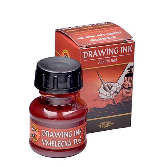 Imagem de Tinta Nanquim Alta Pigmentação Koh-I-Noor 20G Alizarin Red