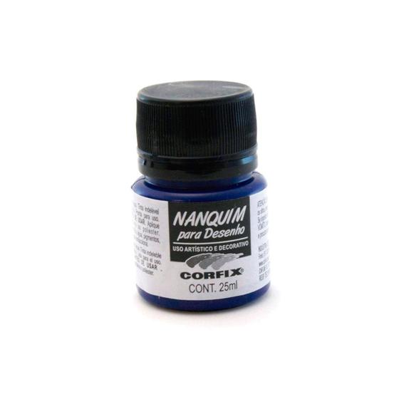 Imagem de Tinta Nanquim Corfix Cor Azul Ultramar 25ml