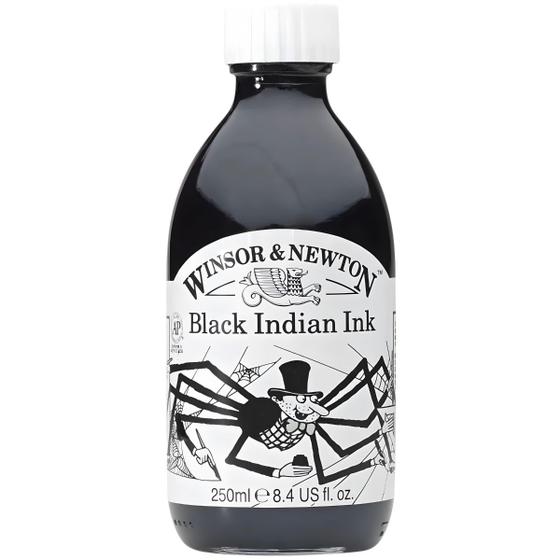 Imagem de Tinta Nanquim Winsor & Newton Preta 250ml Black Indian Ink