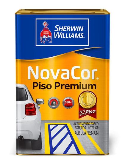 Imagem de Tinta Novacor Piso Premium Amarelo Demarcação Fosco - 18L - Sherwin Williams