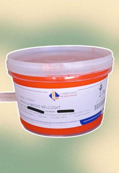 Imagem de Tinta Offset Laranja MédioSunChemical embalagem com 2 kgs