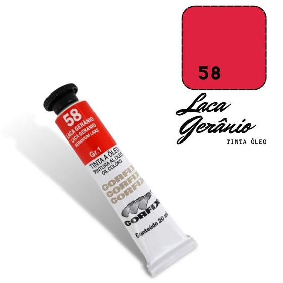 Imagem de Tinta Óleo 20ml G1 058 Laca Geranio Corfix