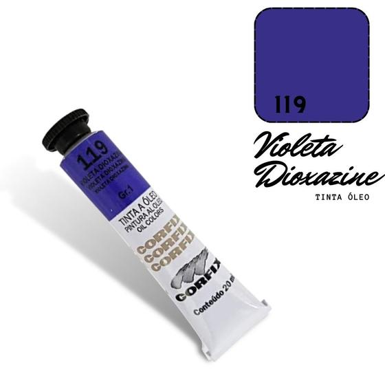 Imagem de Tinta Óleo 20ml G1 119 Violeta Dioxazine Corfix