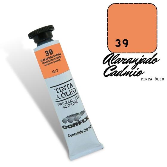 Imagem de Tinta Óleo 20ml G3 039 Alaranjado Cadmio Corfix