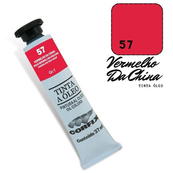 Imagem de Tinta Óleo 37ml G1 057 Vermelho da China Corfix