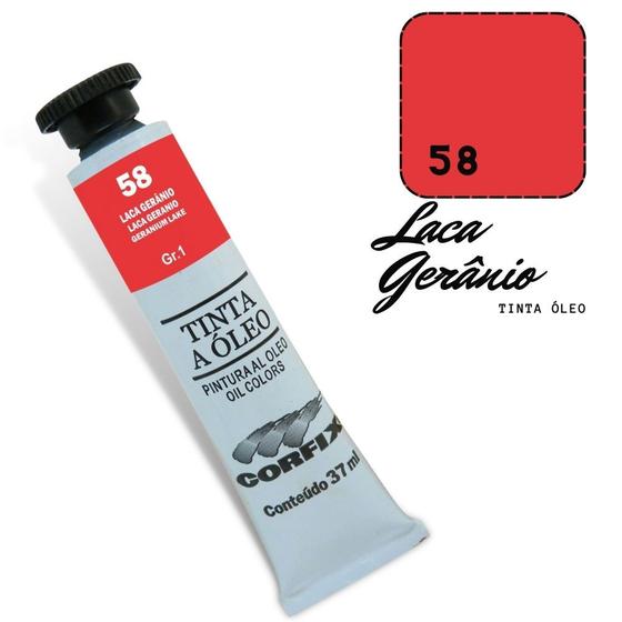 Imagem de Tinta Óleo 37ml G1 058 Laca Geranio Corfix