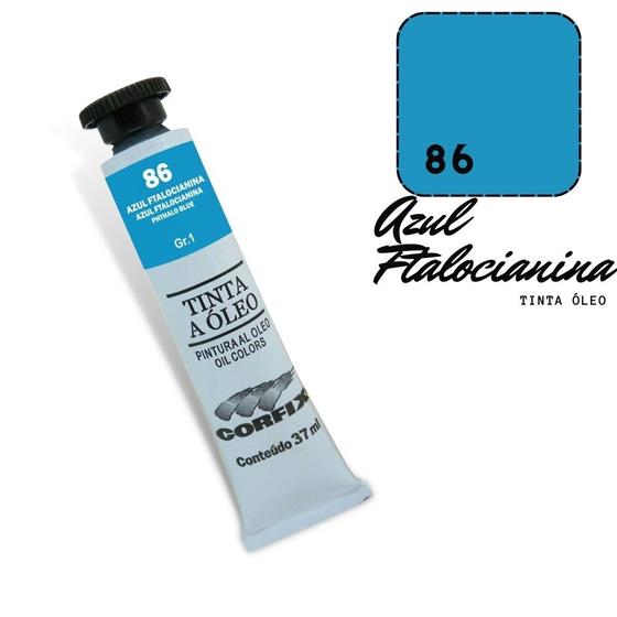 Imagem de Tinta Óleo 37ml G1 086 Azul Ftalocianina Corfix