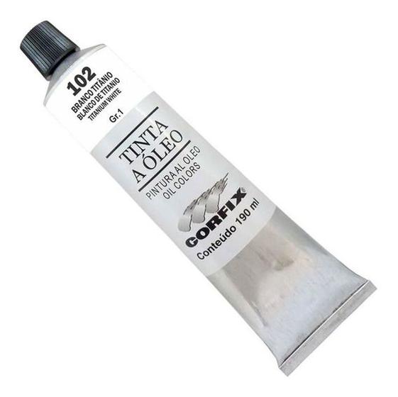 Tinta Óleo Branco Titânio 102 - 20ml Corfix G1 - Tinta a Óleo ...