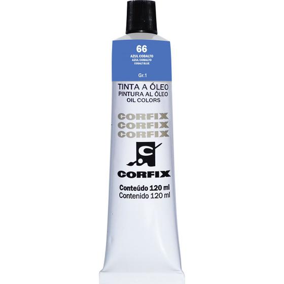 Imagem de Tinta Óleo Corfix 120ml Cor Azul Cobalto 66