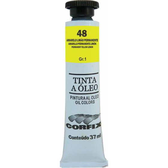 Imagem de Tinta Óleo Corfix 37ml Cor Amarelo Limão Permanente 48 Gr. 1