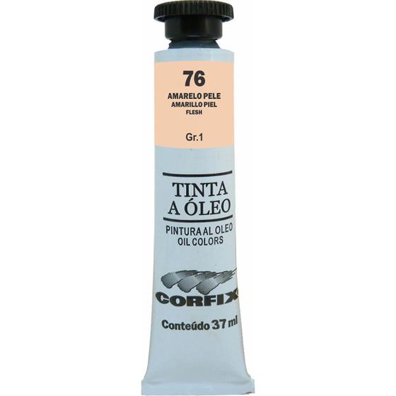 Imagem de Tinta Óleo Corfix 37ml Cor Amarelo Pele 76 Gr. 1