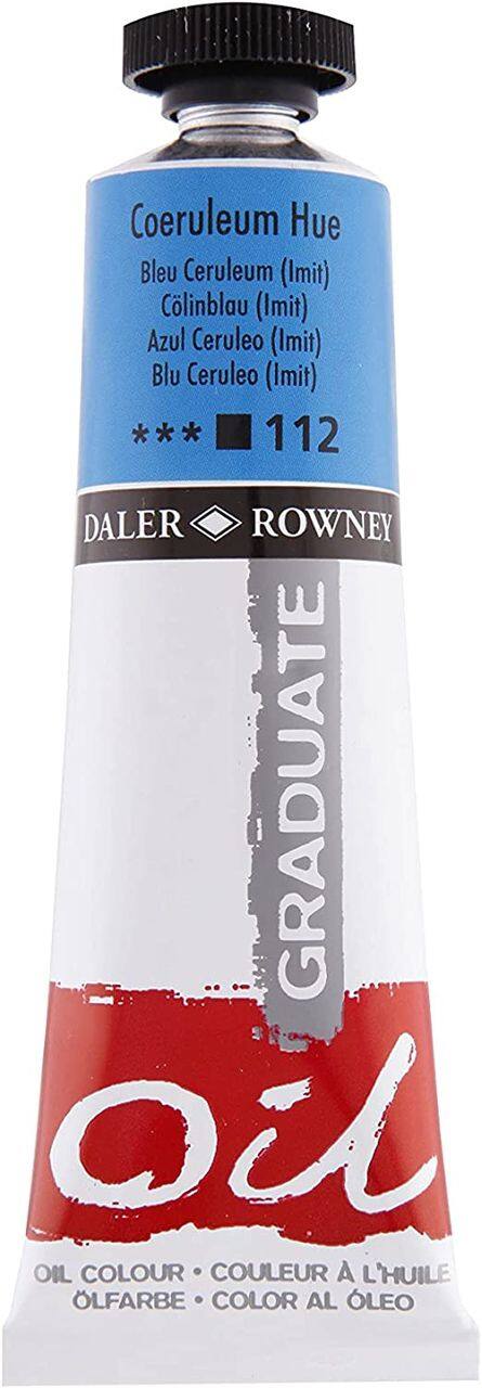 Daler Rowney Georgian Oil Farbe – Viridian (Grün), 38 Ml Tube, Künstlerische Ölfarbe, Ideal Für Malerei