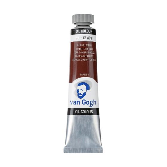 Imagem de Tinta Óleo Van Gogh Talens 20ml Cor Burnt Umber 409