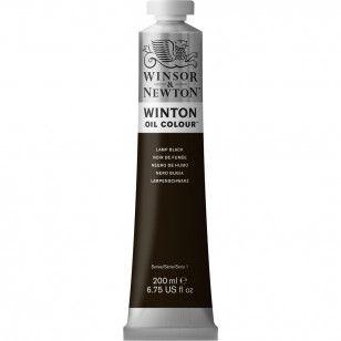 Imagem de Tinta Óleo Winsor & Newton Winton 200ml 337 Lamp Black