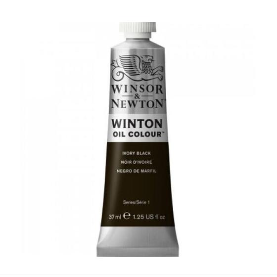 Imagem de Tinta Óleo Winton 37ml Winsor & Newton 331 Ivory Black