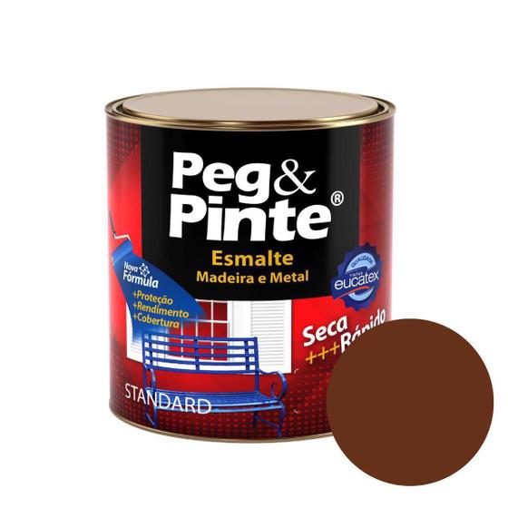 Imagem de Tinta P/ Madeira e Metal Eucatex Peg & Pinte 900ml Brilhante - Diversas Cores