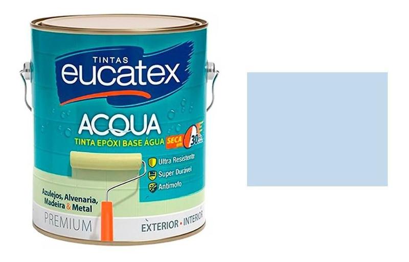 Imagem de Tinta Para Azulejos Epóxi Base Água Eucatex Azul Bebe 3,6 Lt