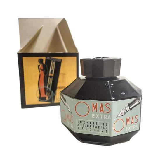 Imagem de Tinta Para Caneta Tinteiro Omas 130Ml Preto - New Old Stock