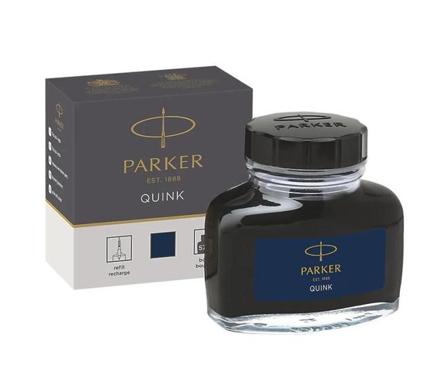 Imagem de Tinta Para Caneta Tinteiro Parker Azul Negro 57Ml