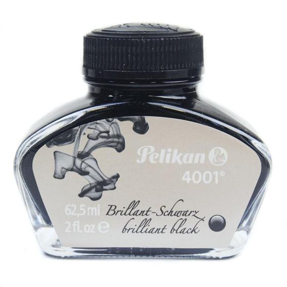 Imagem de Tinta Para Caneta Tinteiro Pelikan 4001 62,5ml Preto Brilhante