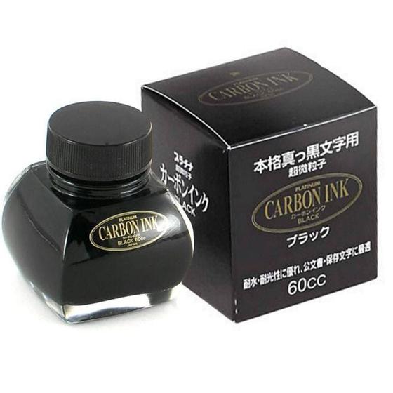 Imagem de Tinta Para Caneta Tinteiro Platinum 60ml Carbon Black