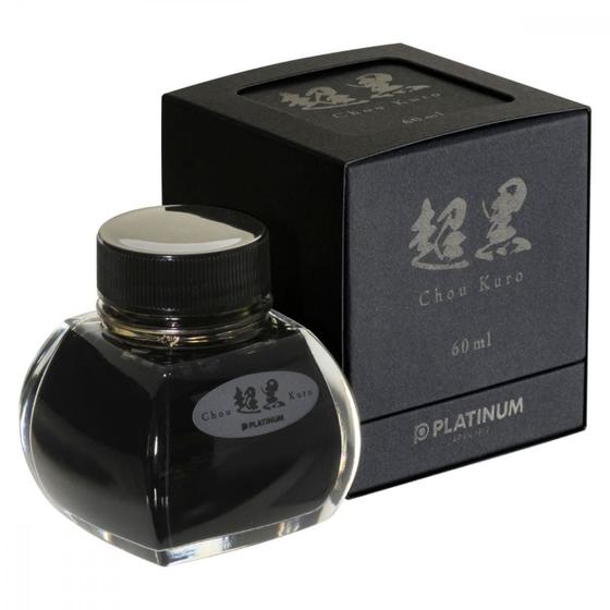 Imagem de Tinta Para Caneta Tinteiro Platinum Chou Kuro 60ml Black Ink