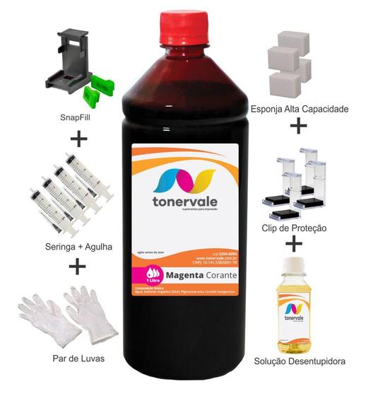 Imagem de Tinta Para Canon MP140 CL-31 Magenta 1 Litro Linha Platinum