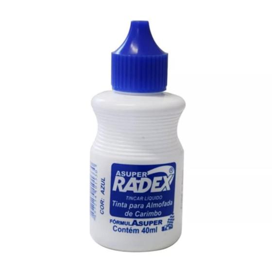 Imagem de Tinta para Carimbo 40ml Radex - Azul